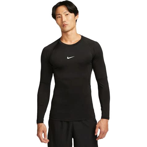 nike dry langarmshirt herren schwarz|Dri.